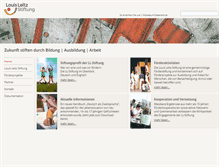 Tablet Screenshot of ll-stiftung.de